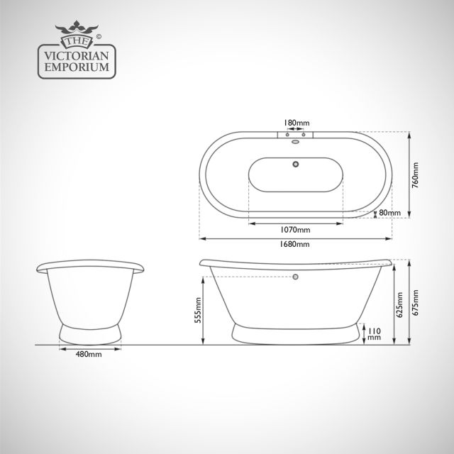 Rolltop Bath Chaucer Ld