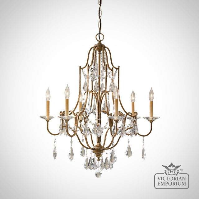 Valentina 6 Light Bronze Chandelier