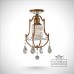 Chandelier-lamp-light-interior-ceiling hanging pendant-bronze glass-crystals-fevalentinamp semi-flush