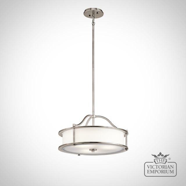 Hanging Pendant Lamp Light Interior Ceiling Pewter Klemorypsclp