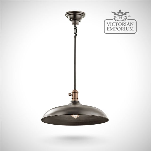 Lamp Light Interior Ceiling Hanging Pendant Old Bronze Klcobsonpoz