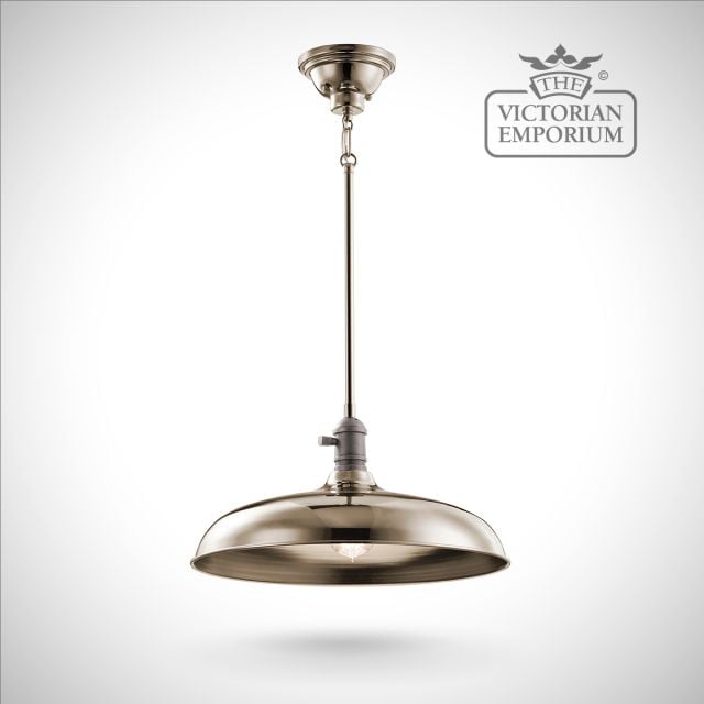 Lamp Light Interior Ceiling Hanging Pendant Polished Nickel Klcobsonppn