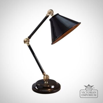 Provence small table lamp in Dark Grey/Aged Brass