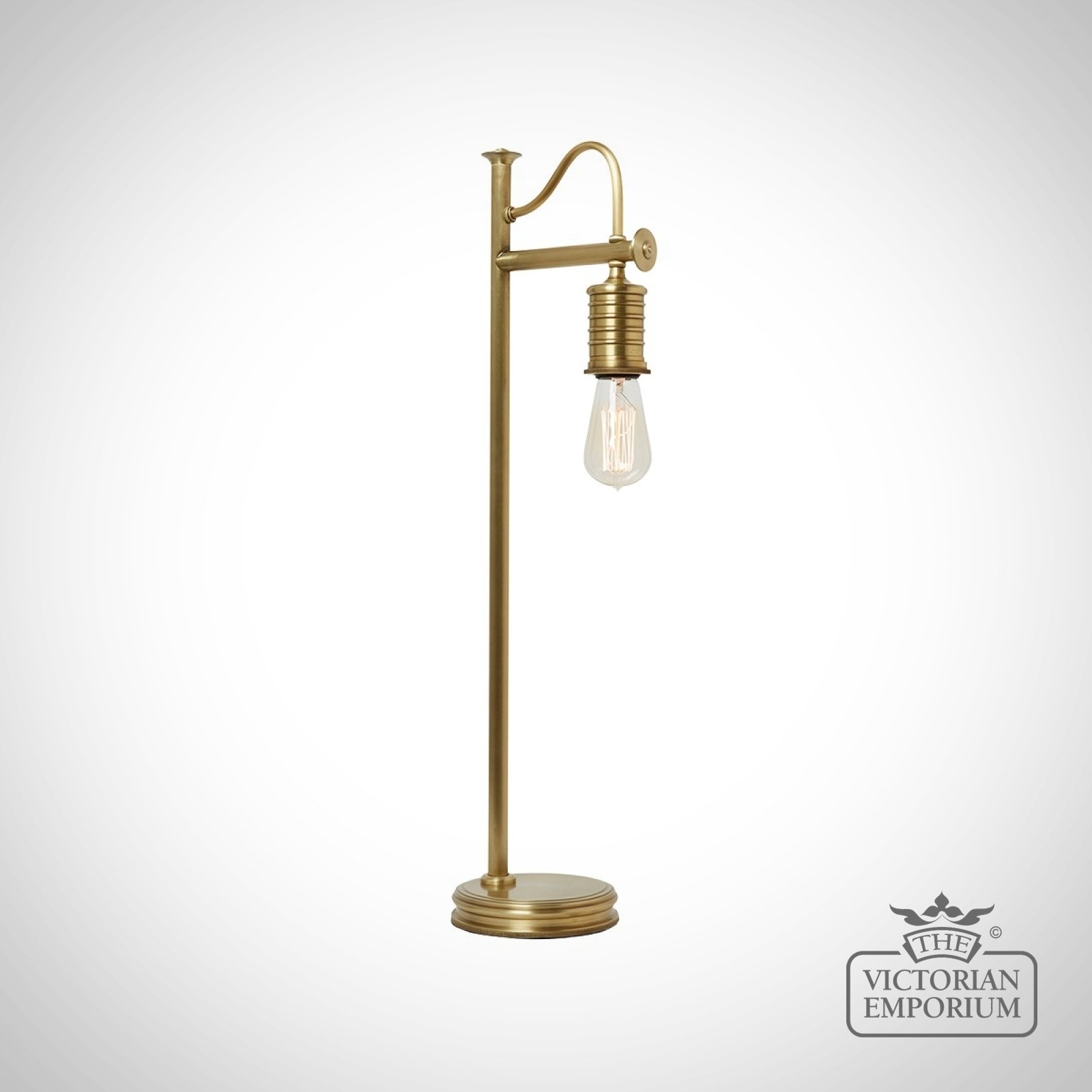 Douille Table Lamp in Aged Brass