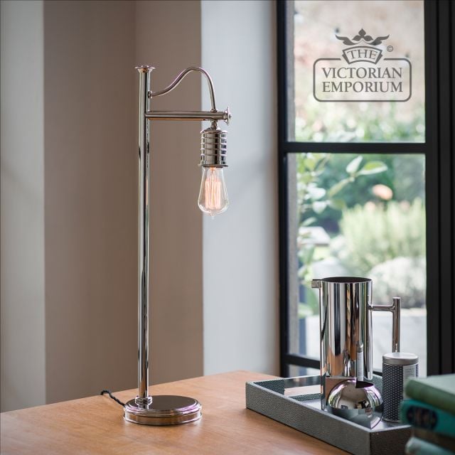 Lamp Light Interior Desk Table Insitu Douille Polished Nickel 107