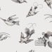 Wallpaper exotic-birds-monochrome traditional victorian edwardian classic decorative  frontier-tropical-birds-89-1001