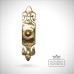 Cast Brass Old Classical Victorian Fleur De Lys Bell Push Veb1761 01
