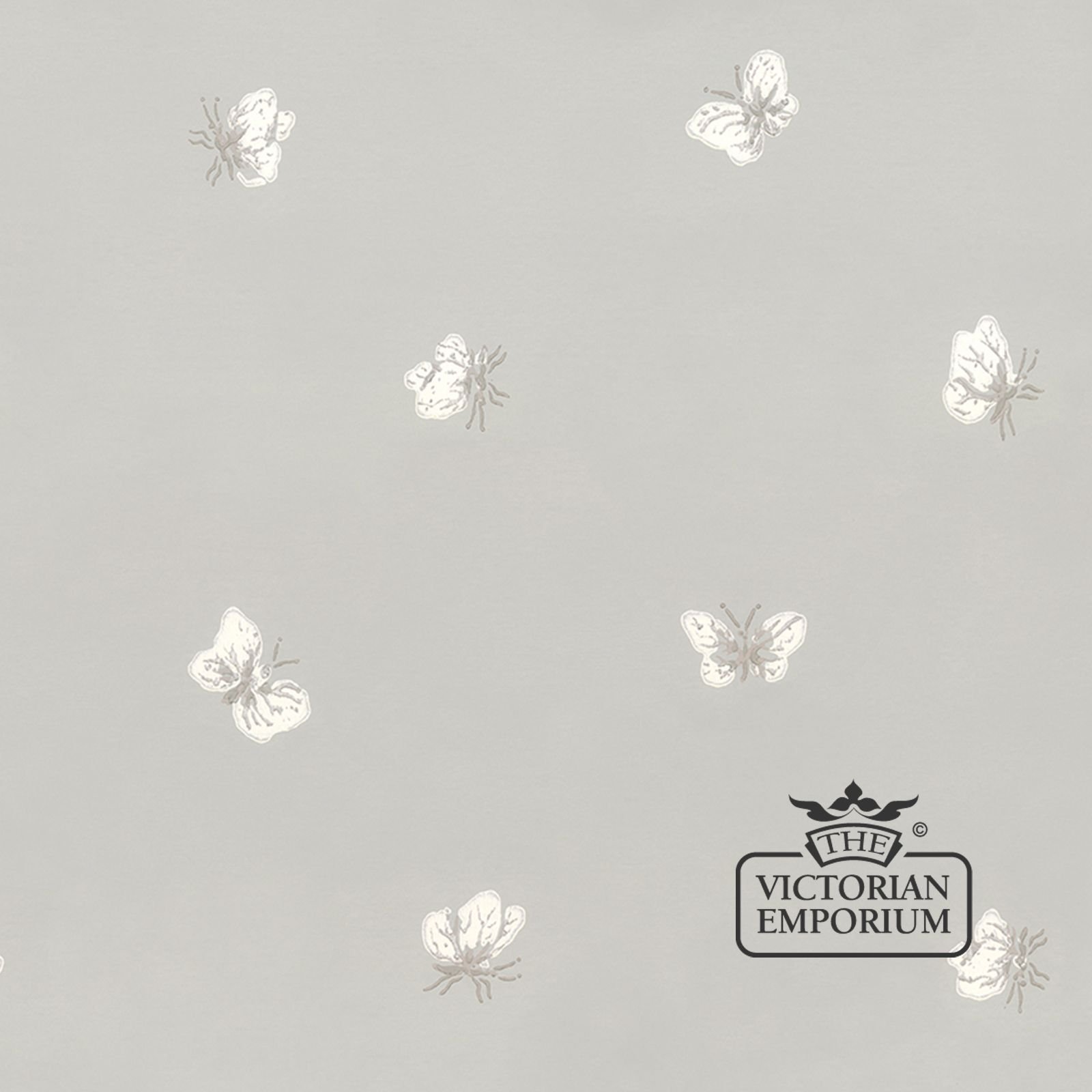 Peaseblossom and butterfly wallpaper in choice of five colours