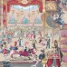 Wallpaper carnival-whirling-dancers traditional victorian edwardian classic decorative  whimsical cabaret-103-7026