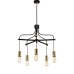 Douille-5-arm-chandelier-in-black-and-polished-brass-douille5-bpb