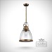 Lamp Light Interior Ceiling Hanging Pendant Aged Brass Industrial Single Drop Fehobsonplab