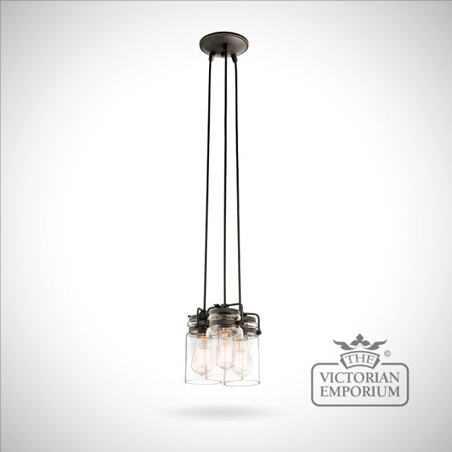 Lamp Light Interior Ceiling Hanging Pendant Groupped Jars Klbrinley3