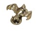 Cast brass bat door  knocker old classical victorian decorative reclaimed-veb2621b-01