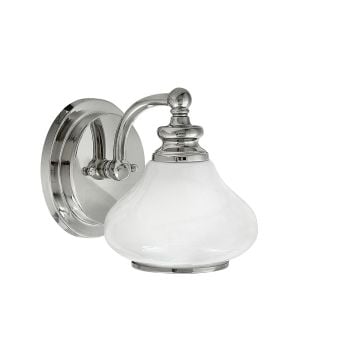 Ainley Bathroom single wall light in polished chrome