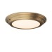 Low Level Shallow Ceiling Lamp Light Interior Aged Brass Bathwellfab