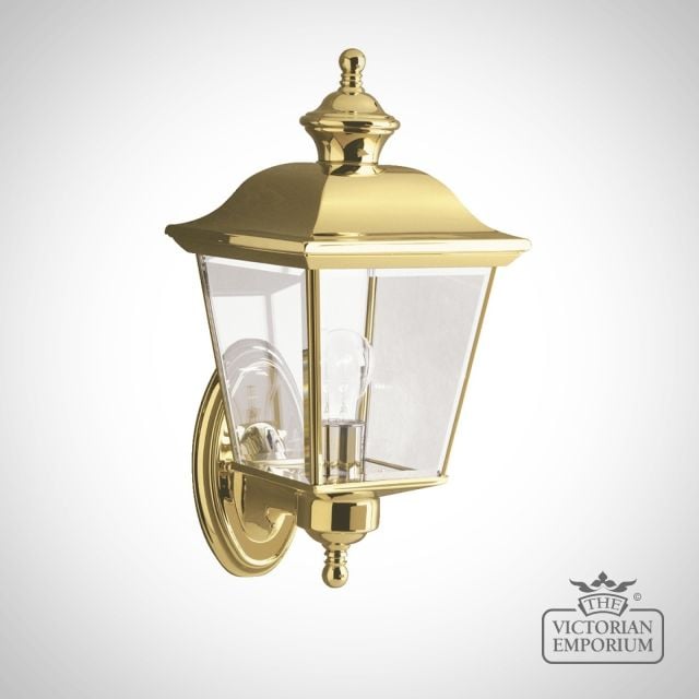 Bay medium wall lantern in polished brass