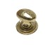 Cast brass door knob old classical victorian decorative reclaimed-veb1195-01