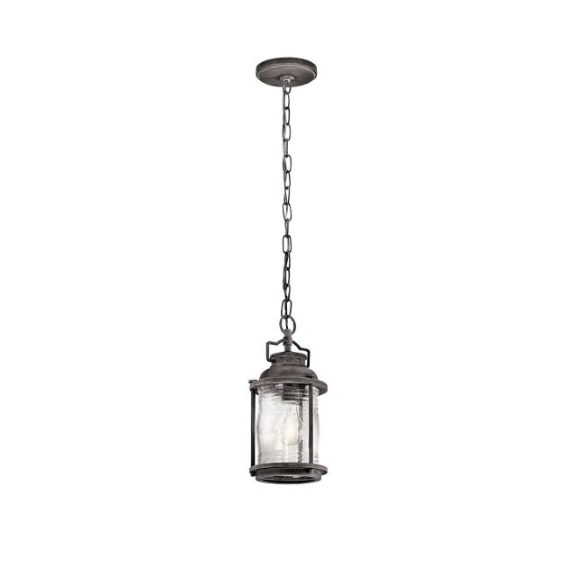 Ashland chain lantern in weathered zinc