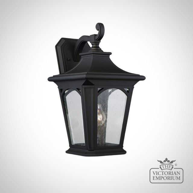 Bedfords large wall lantern in Black