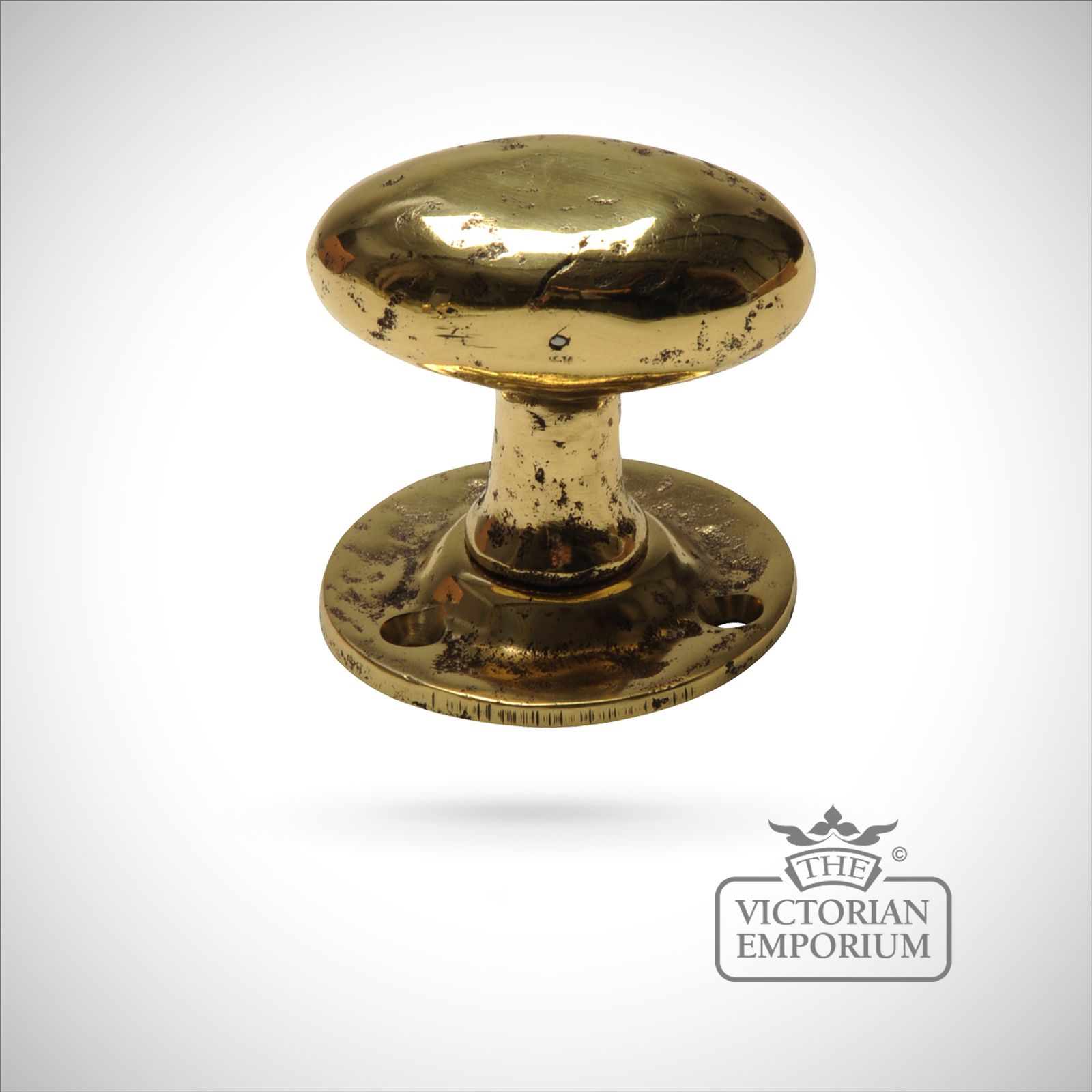 Cast brass rim or mortice knob