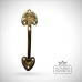Cast brass door handle old classical victorian decorative reclaimed-veb3603b-01