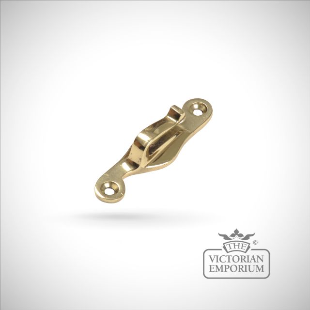 Hook plate in smooth brass