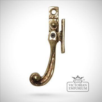 Locking fastener in cast brass