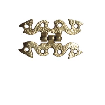 Decorative Hinge in cast brass