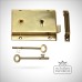 Cast Brass Rim Lock Old Classical Victorian Decorative Reclaimed Veb102b 01