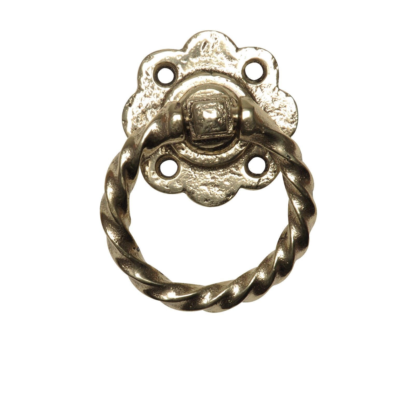 Ring handle in cast brass 76mm Drop Handles