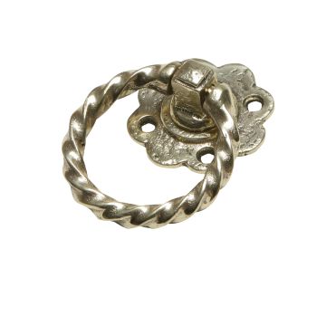Ring handle in cast brass - 76mm