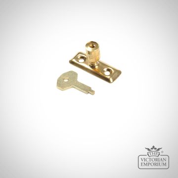 Cast Brass Locking Pivot Sash Window Lock Old Classical Victorian Decorative Reclaimed Veb116 01