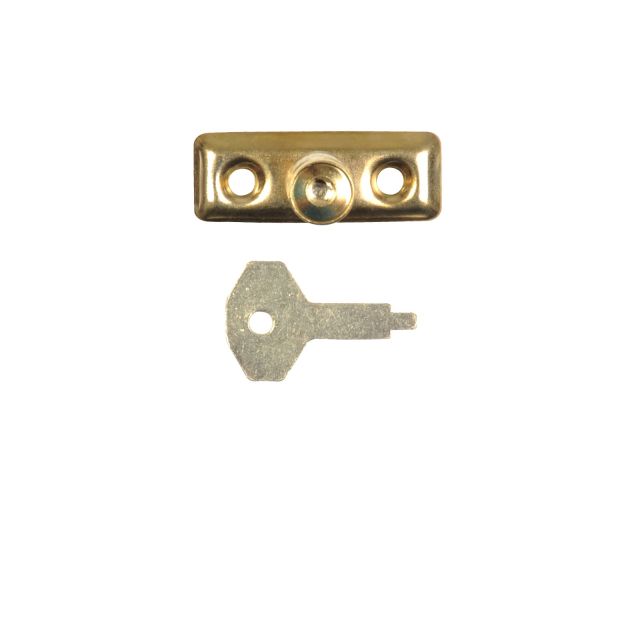 Locking pivot in cast brass