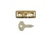 Cast brass locking pivot sash window lock old classical victorian decorative reclaimed-veb116b-01