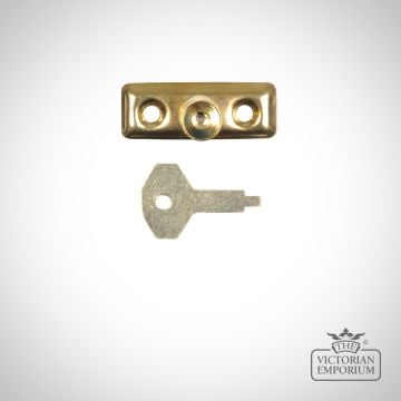 Cast Brass Locking Pivot Sash Window Lock Old Classical Victorian Decorative Reclaimed Veb116b 01