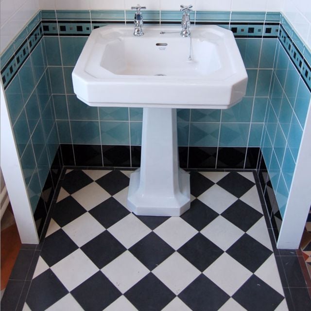 Traditional Tiles Floor Hand Made Old Classical Victorian Decorative Reclaimed Coalford B