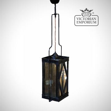 Iron Hanging Pendent Lamp With Glass Lu121 1