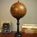 Leather Globe Da138 Hand Drawn Tall Black Wood Stand 1