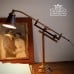Lu051 Adjustable Brass Desk Lamp With Copper Shade 2