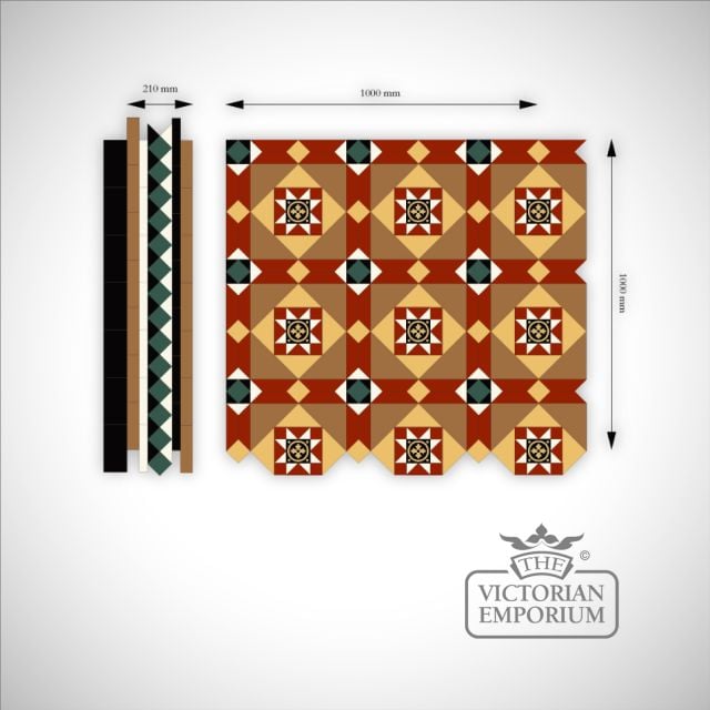Lloyd Mosaic Floor tiles Inset (centre)
