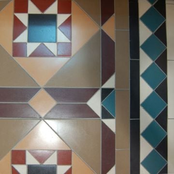 Traditional Tiles Floor Hand Made Old Classical Victorian Decorative Reclaimed Lloyds B