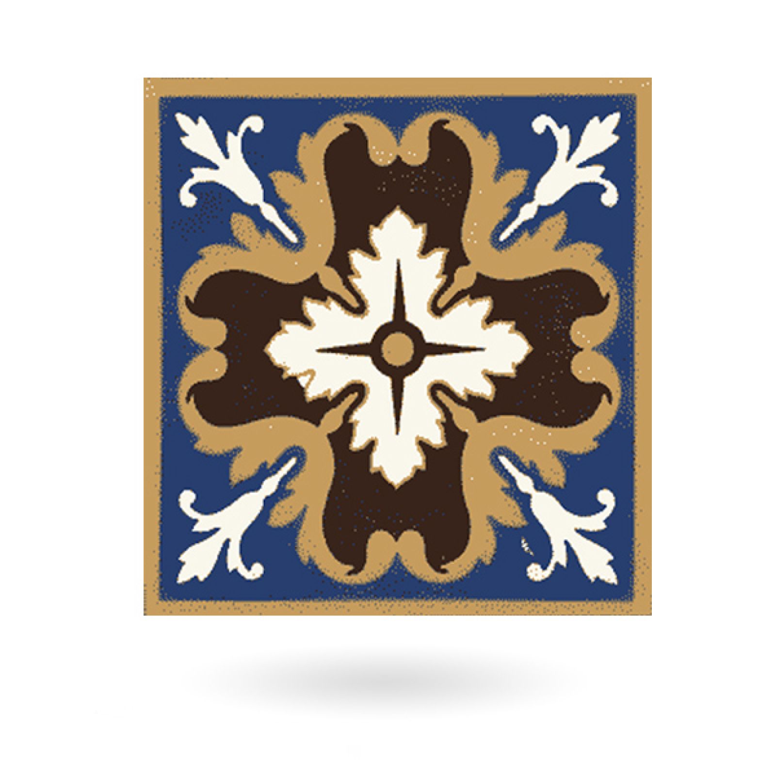 Encaustic 6" square tile design 3 The Victorian Emporium