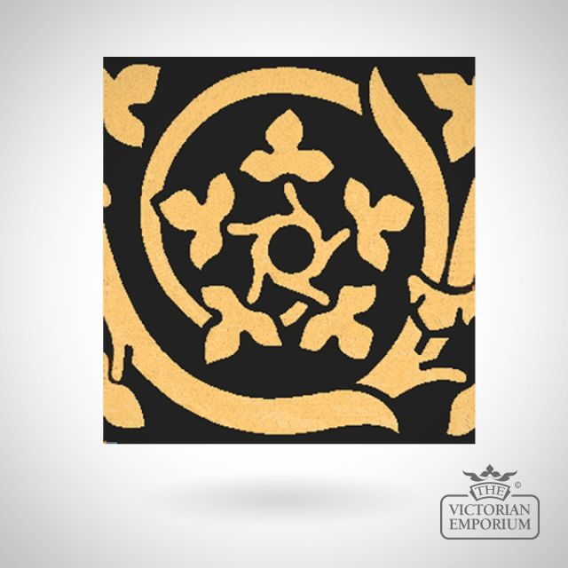 Encaustic 6” square tile - design 26