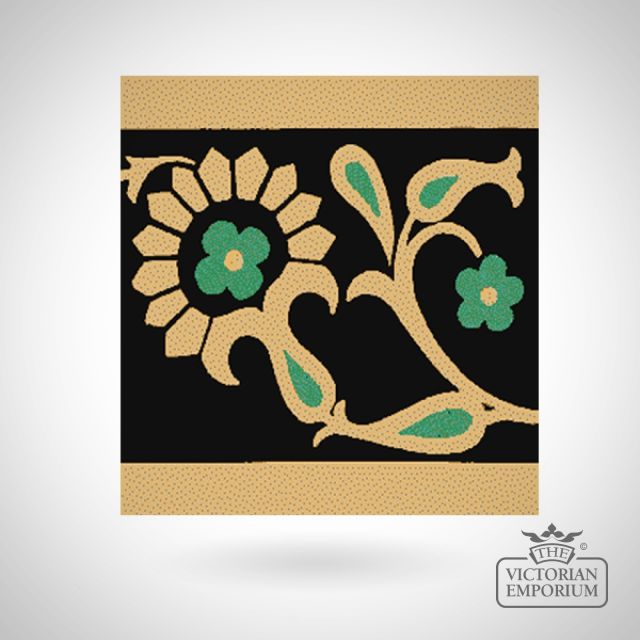 Encaustic 6” square tile - design 27