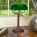 Bankers-desk-lamp-green-glass-lighting-insitu  bank93