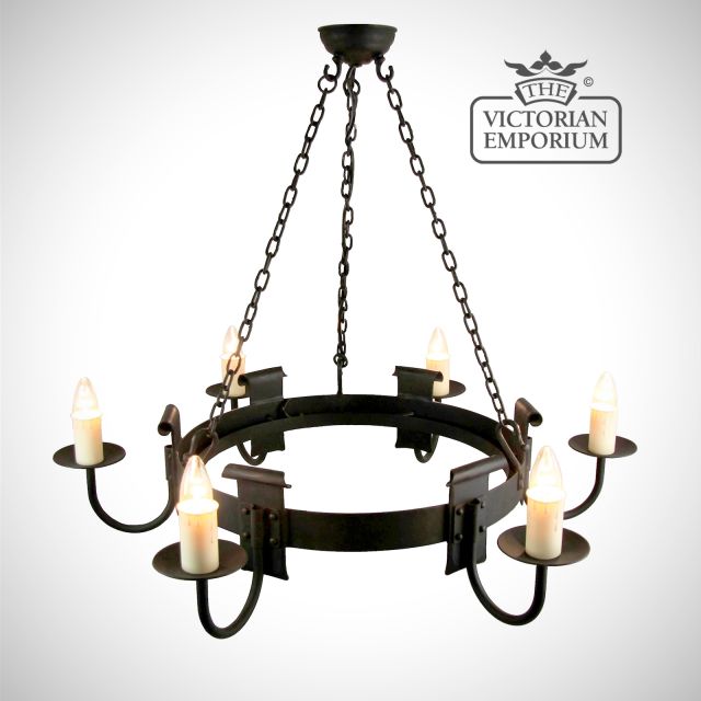 Chaucer 6 light ceiling chandelier