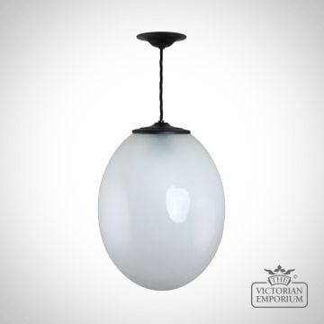 Pendant Hand Blown Glass Frosted Lighting Classic Egg43