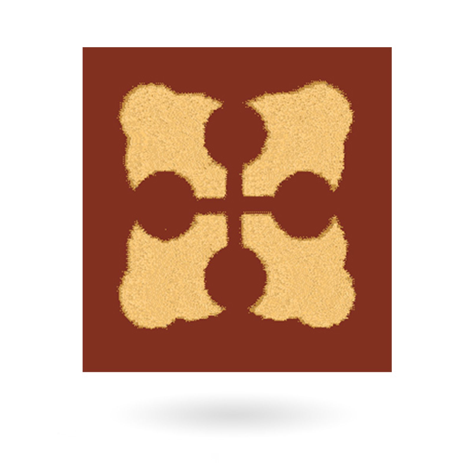 Encaustic 2.25” square tile - design 1