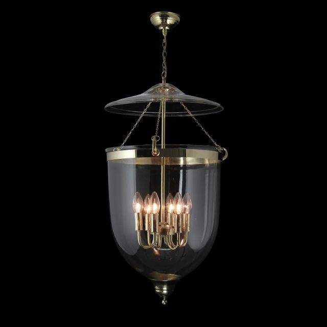 Plain Georgian lantern in brass