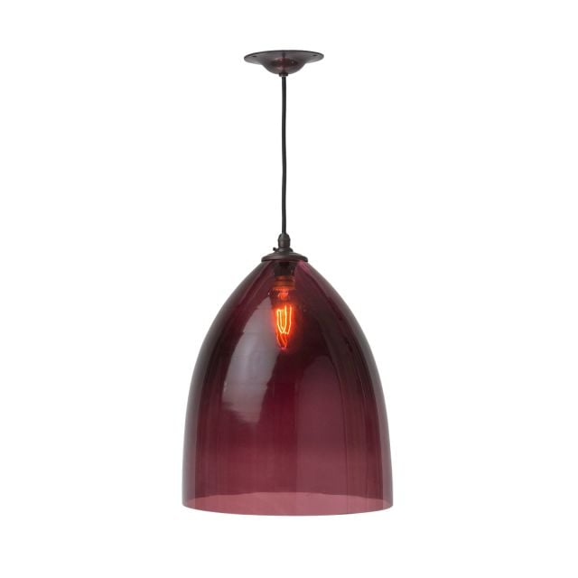Havana glass pendant in a choice of colours - small, medium or large